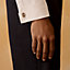 Tournis Tresse cufflinks, View: Worn, worn, view 2 of 2