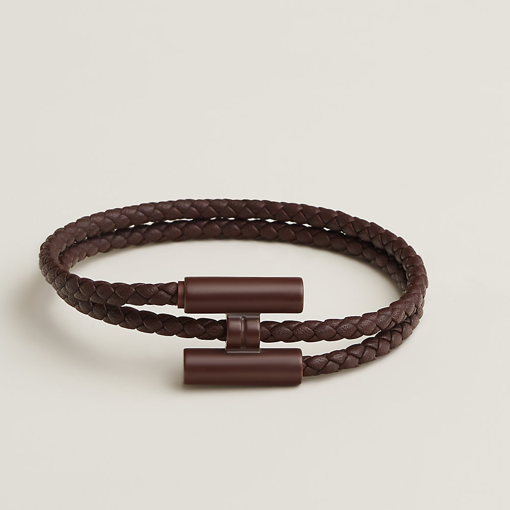 HERMES エルメス トゥルニス ブラウン ブレスレット レディース