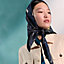 Tous en Selle scarf 90, View: Worn, worn, view 2 of 3