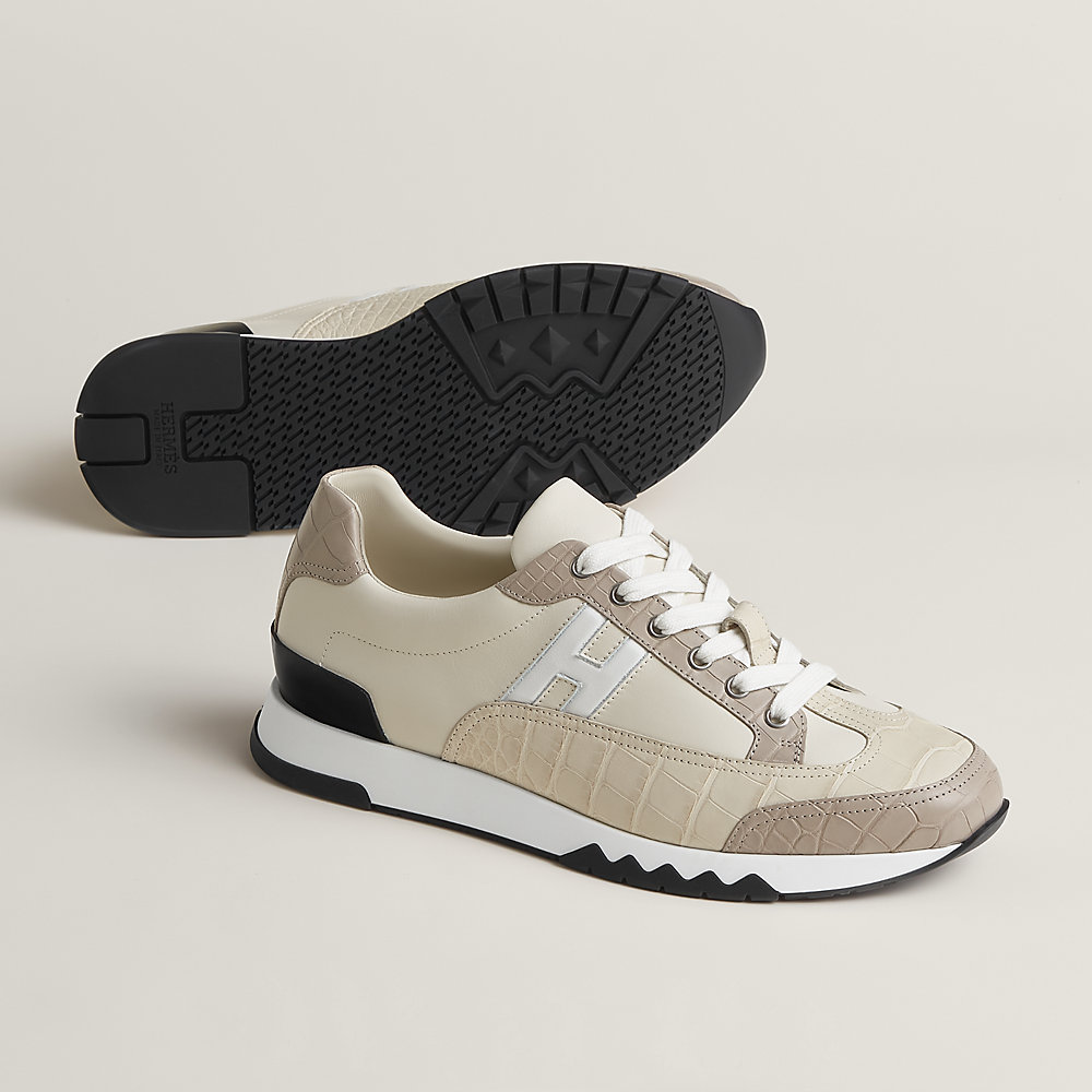 HERMES スニーカー　トレイル　 シルバー Trail sneaker - Beige | Hermès USA