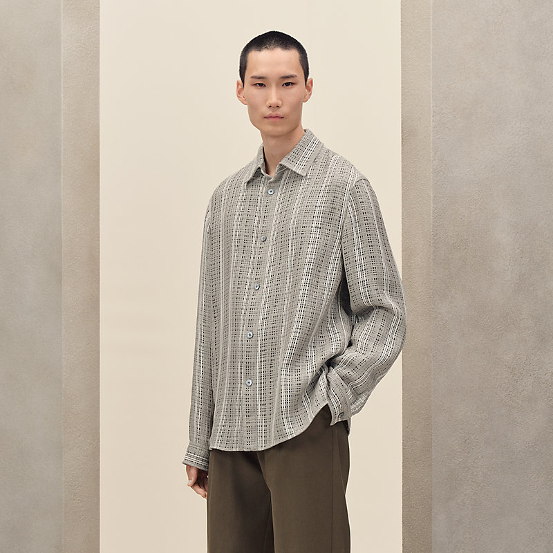 "Trame ajouree" overshirt