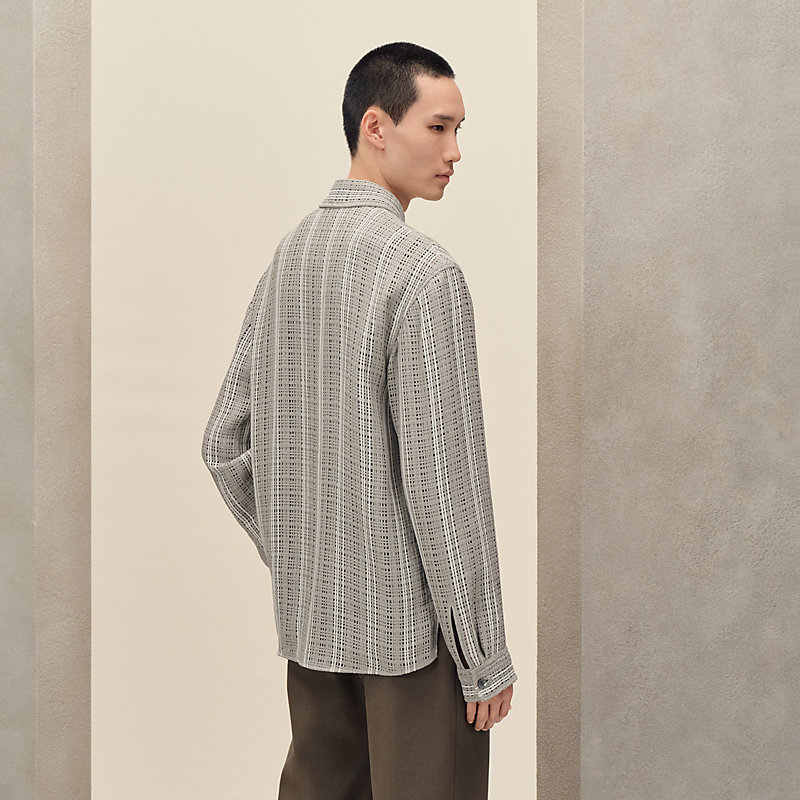 "Trame ajouree" overshirt