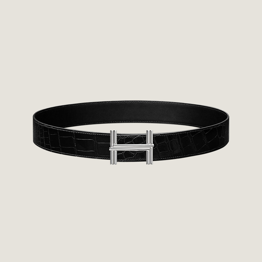 Traverse belt buckle & Leather strap 38 mm | Hermès Canada