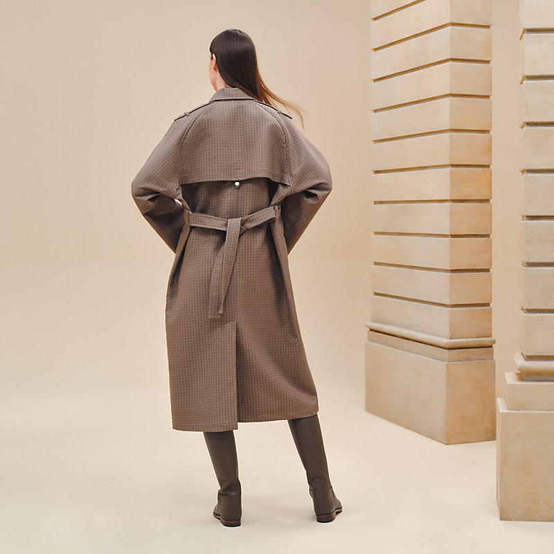 Trench-coat motif « Mosaïque » | Hermès Canada