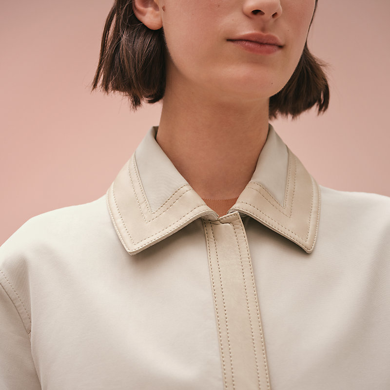 Trench coat with double slits | Hermès Saudi Arabia