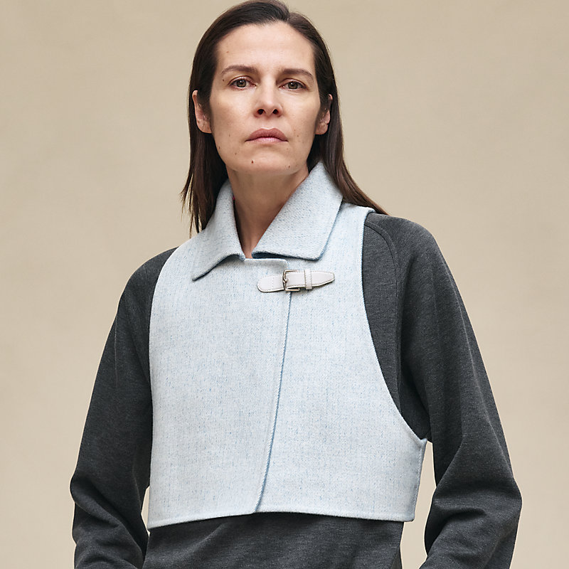Trench modular cashmere coat