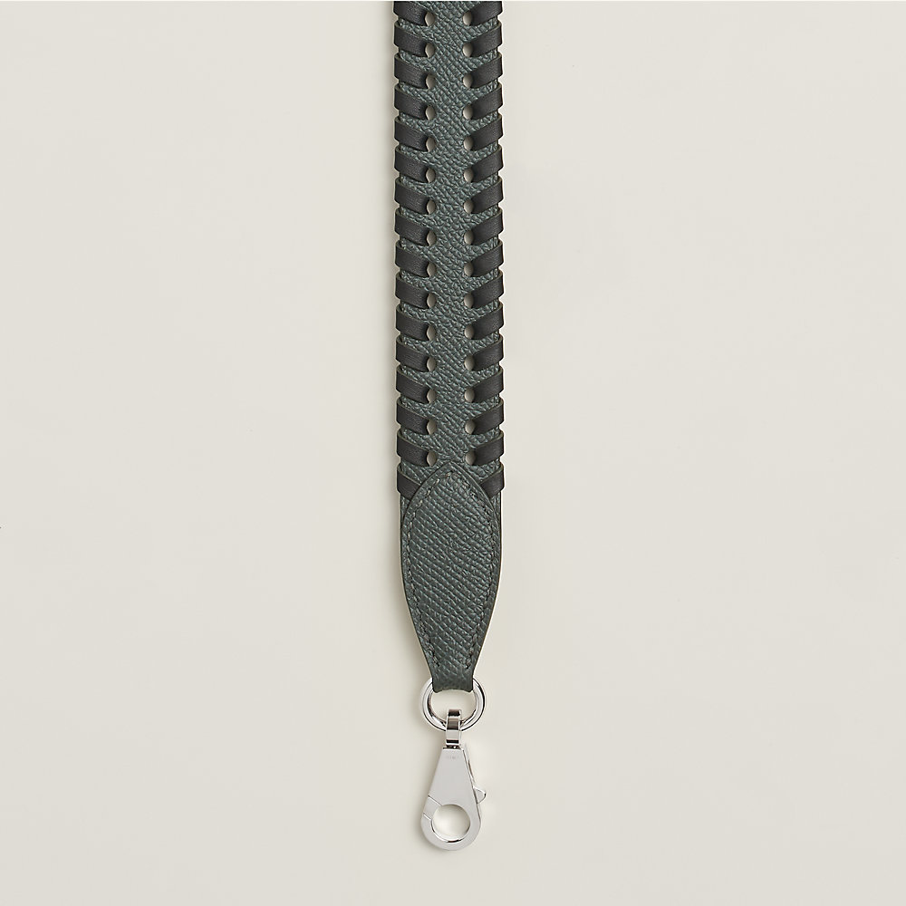 Tressage 25 mm bag strap - Green | Hermès Netherlands