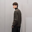 "Tressage cuir" buttoned cardigan, View: Worn, worn, view 3 of 5