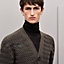 "Tressage cuir"針織外套, 檢視: 佩戴, worn, 檢視共4張圖片的第5張
