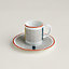 Tressages Equestres coffee cup and saucer, View: front, front, view 1 of 2
