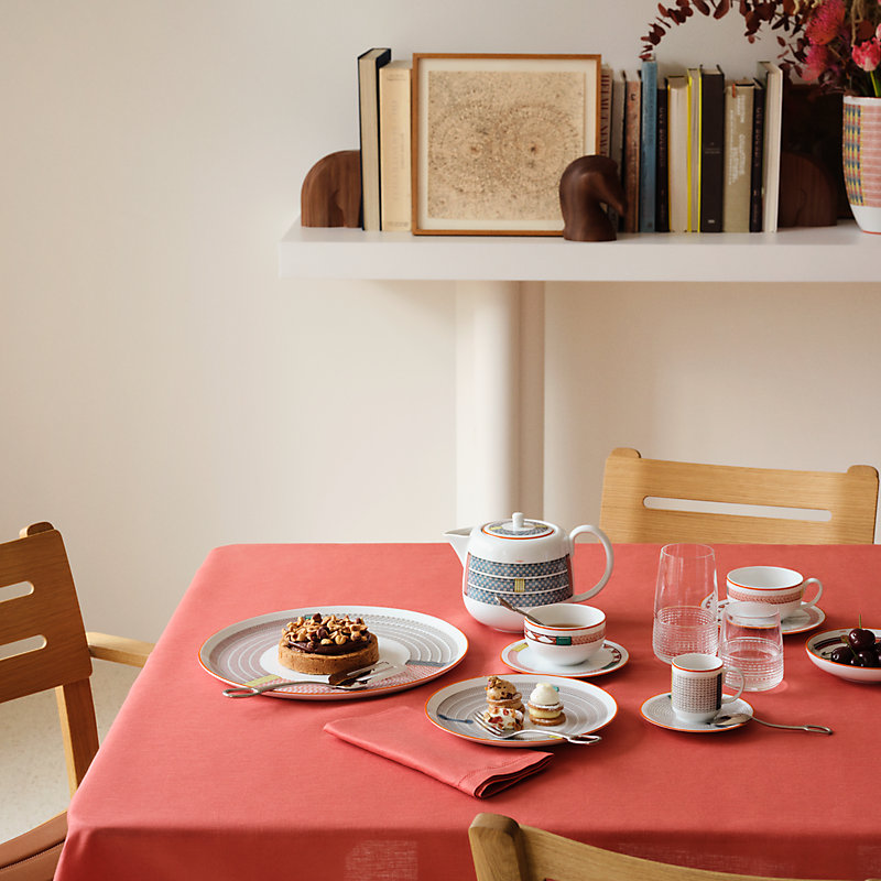 Tressages Equestres coffee cup and saucer | Hermès USA