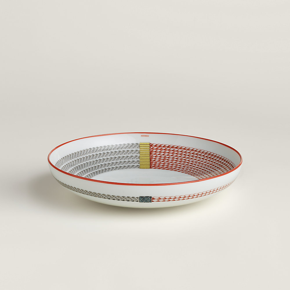 Tressages Equestres hollow plate, large model | Hermès Hong