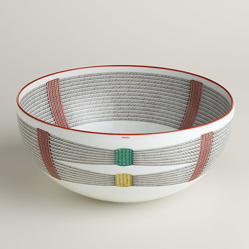 Tressages Equestres salad bowl, large model | Hermès USA