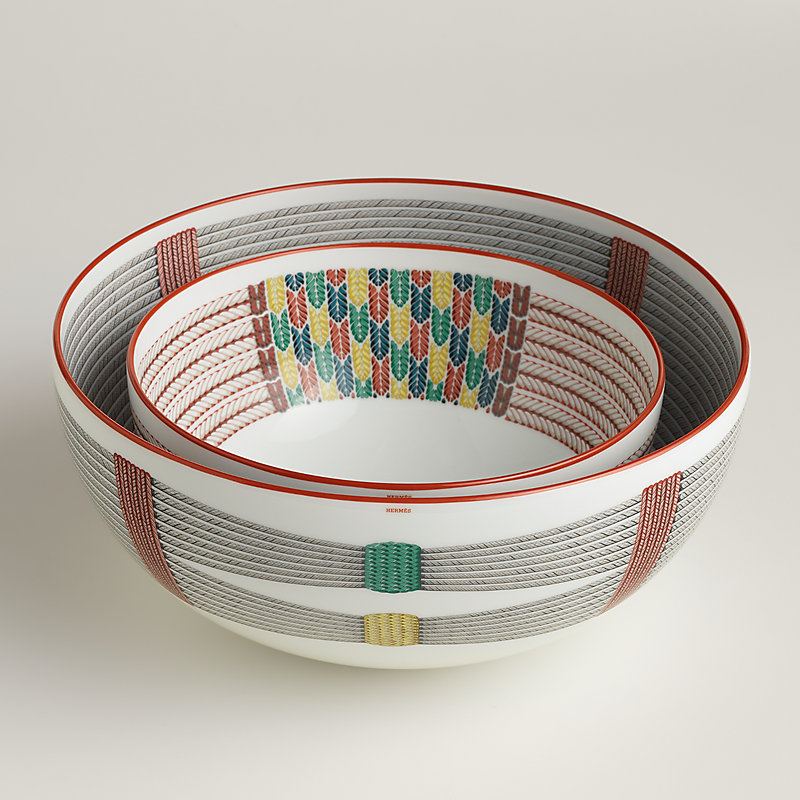 Tressages Equestres salad bowl, large model | Hermès USA