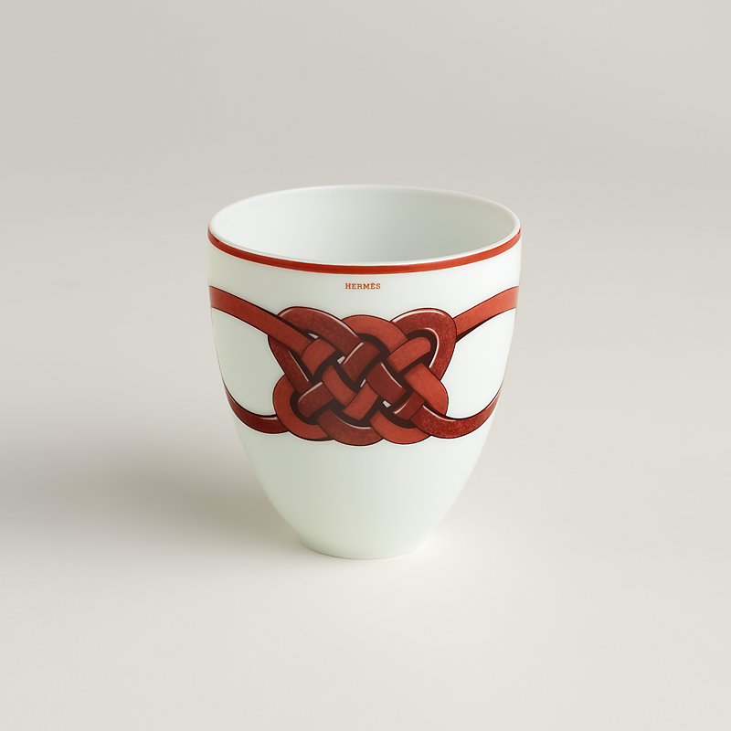 HERMES ウエッジシューズ　エルメス Tressages Equestres tumbler, large model | Hermès USA