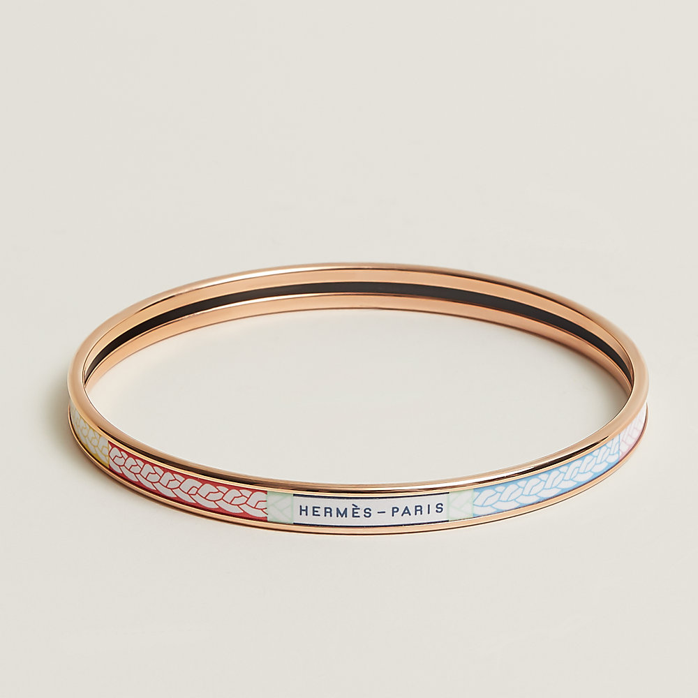 Hermes narrow shop enamel bangle