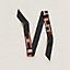 Tresses H embroidered Twilly, View: Flat, flat, view 3 of 4