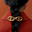 Tri Maillon GM hair clip, View: Worn, worn, view 2 of 3