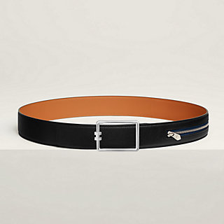 HERMES Hバックルベルト ブラック 80 Z刻印【Muuuuu】 Tube H belt buckle & Cache-Tout leather strap 38 mm | Hermès
