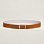 Tube H belt buckle & Reversible leather strap 32&nbsp;mm, View: , view 1 of 2