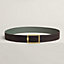 Tube H belt buckle & Reversible leather strap 38&nbsp;mm, View: , view 1 of 2