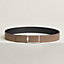 Tube H belt buckle & Reversible leather strap 38&nbsp;mm, View: , view 1 of 2