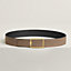 Tube H belt buckle & Reversible leather strap 38&nbsp;mm, View: , view 1 of 2