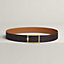 Tube H belt buckle & Reversible leather strap 38&nbsp;mm, View: , view 1 of 2