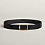 Tube H belt buckle & Reversible leather strap 38 mm, view 1 of 3