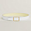 Tube H belt buckle & Reversible leather strap 38&nbsp;mm, View: , view 2 of 3