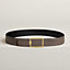 Tube H belt buckle & Reversible leather strap 38 mm, view 2 of 3