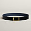 Tube H belt buckle & Reversible leather strap 38 mm, view 1 of 3