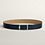 Tube H belt buckle & Reversible leather strap 38&nbsp;mm, View: , view 1 of 2