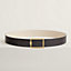 Tube H belt buckle & Reversible leather strap 38&nbsp;mm, View: , view 1 of 2