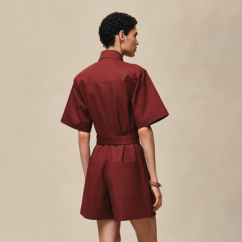 Tuta in twill doppio di cotone
