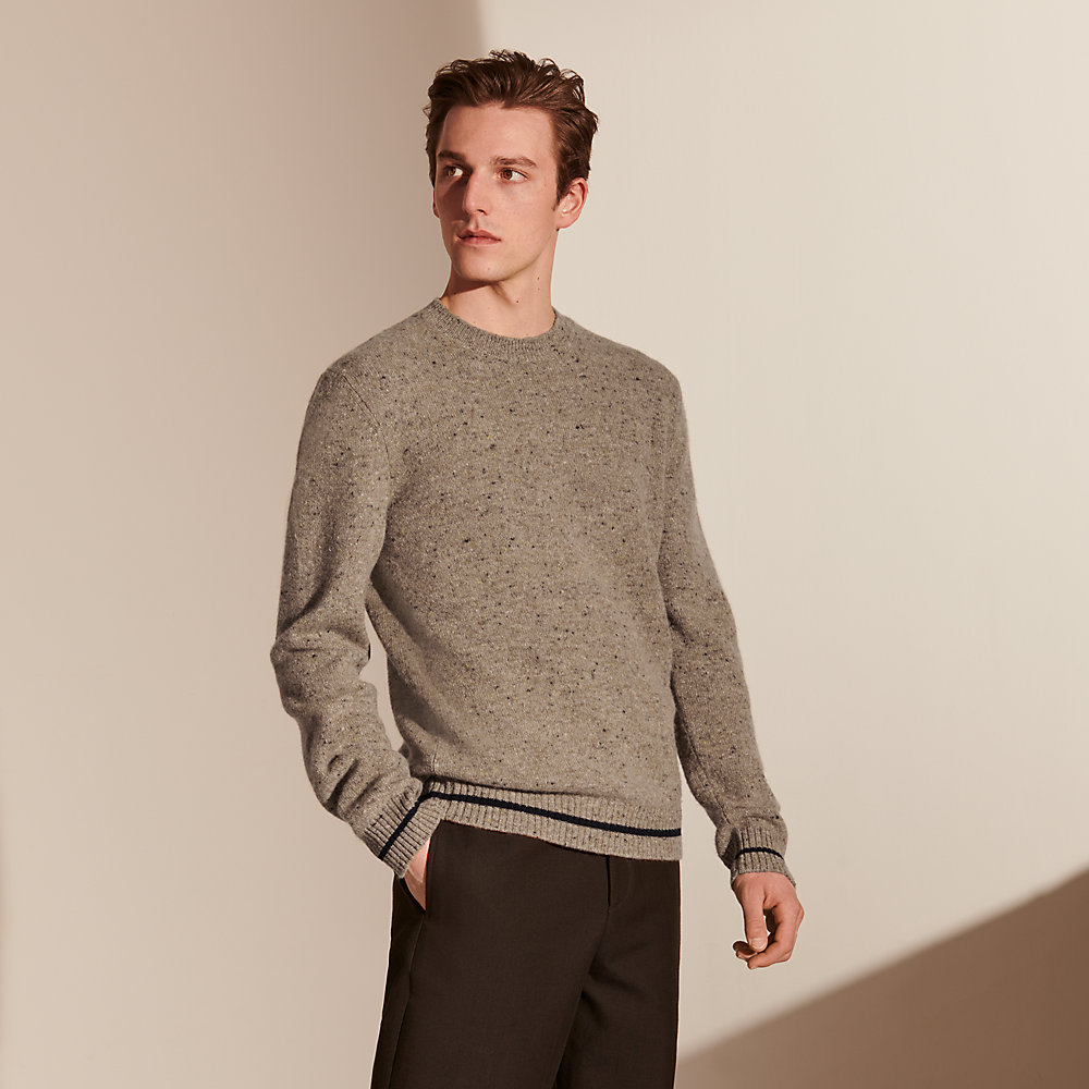 Tweed crewneck sweater | Hermès Australia