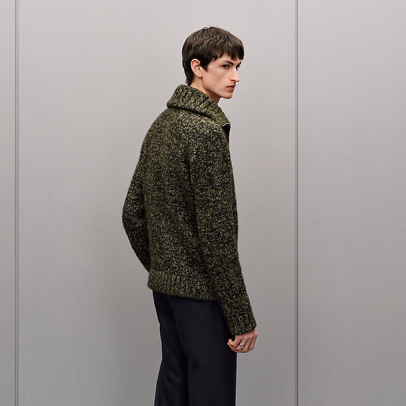 "Tweed"拉鍊夾克