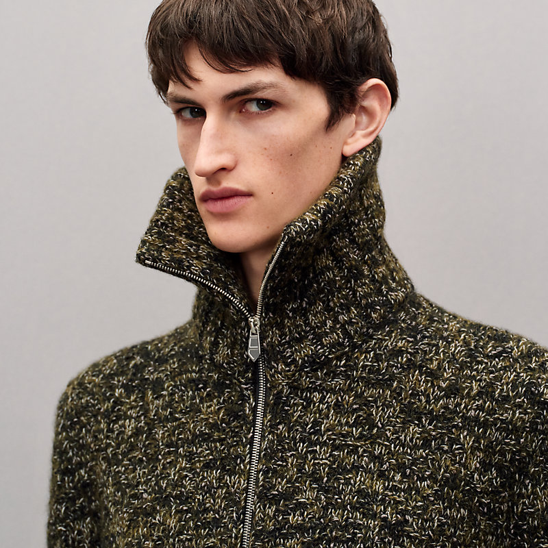 "Tweed"拉鍊夾克