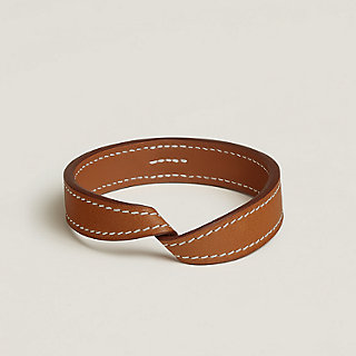 アクセサリー HERMES / leather bangle twist-bangle--500601FA34-front