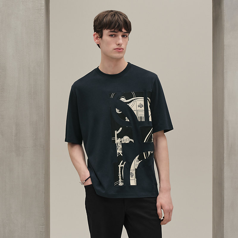 HERMES　エルメス　Tシャツ 楽天市場】HERMES エルメス Tシャツ サイズ:L 21AW ワンポイント
