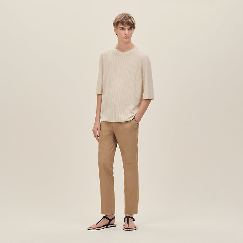 HERMES エルメス 2022AW 朝の散歩 Tシャツ コットン ブラウン Tシャツ | Hermès - エルメス-公式サイト