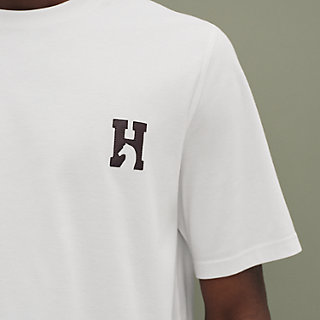 Tシャツ 《アッシュヴァル》 ミニレザーパッチ | Hermès