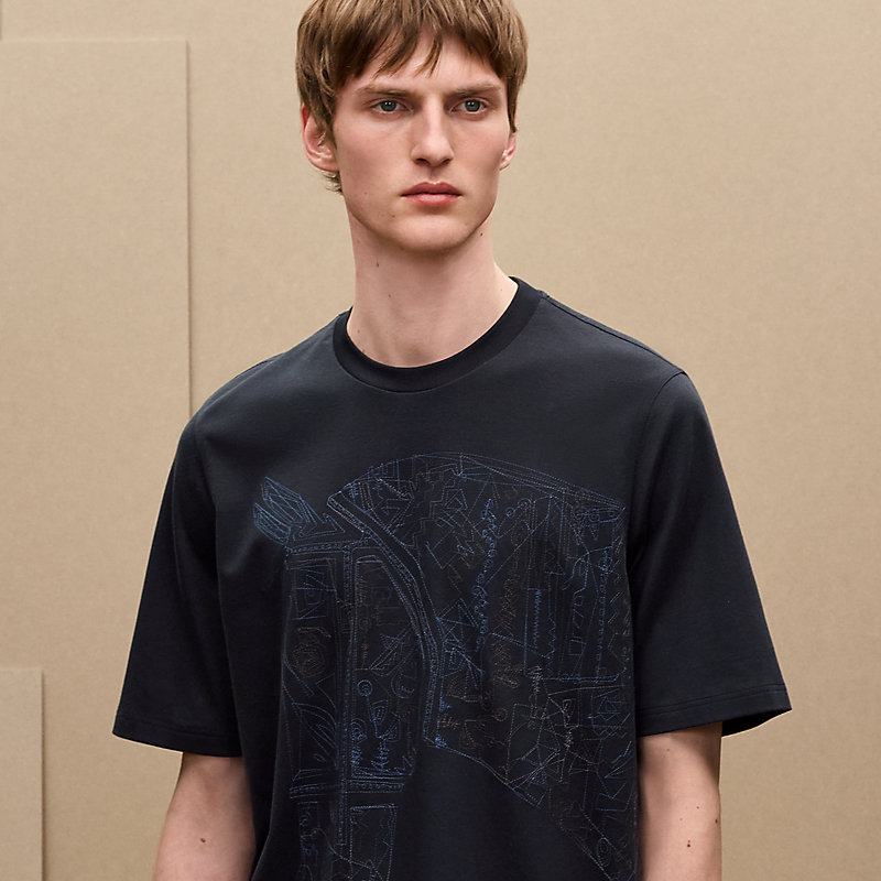 Tシャツ 《カドリージュ》 刺繡入り, イメージ: , ビュー4の5