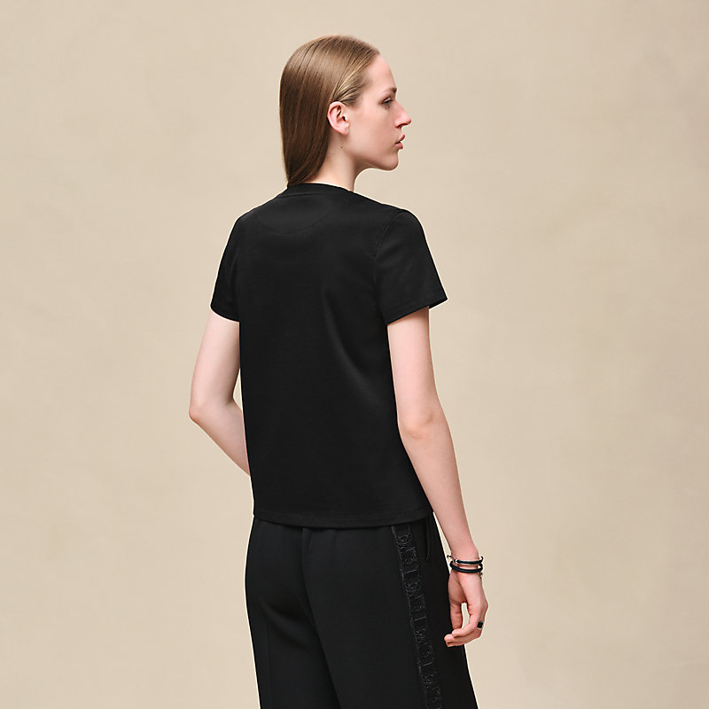 エルメス　2026春夏新作　Tシャツ　ボクシーフィット　カルトゥッシュ　40 tシャツ-《カルトゥッシュ》--