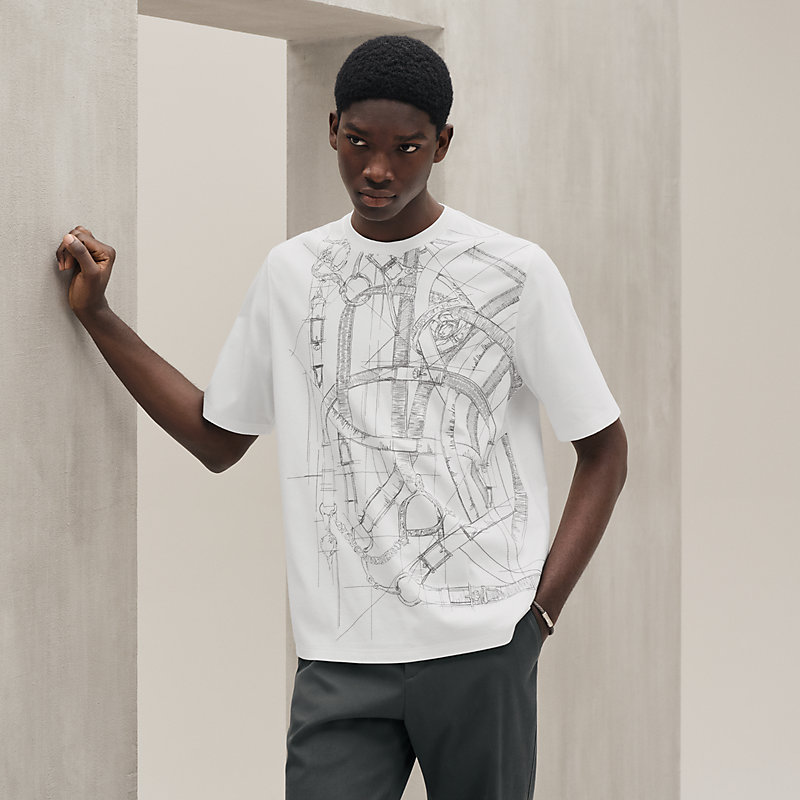 【モダンでグラフィカルなデザイン★】HERMES Tシャツ Tシャツ 《カヴァルカドゥール・グリフォネ》 | Hermès