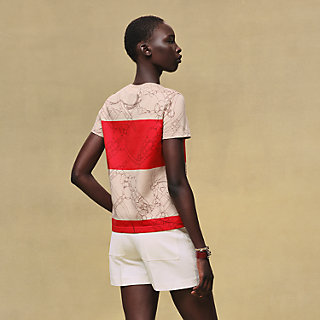 エルメス HERMES カルトゥッシュ グラン･マネージュ 6E4646DA Tシャツ Tシャツ 《グラン・マネージュ》プリント | Hermès - エルメス-公式サイト