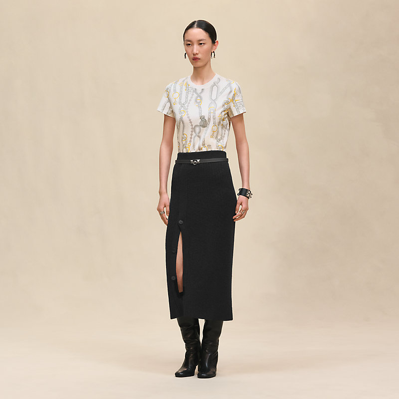 人気提案 Tシャツ 《パルフロワ・リミックス》プリント Hermès | トップス