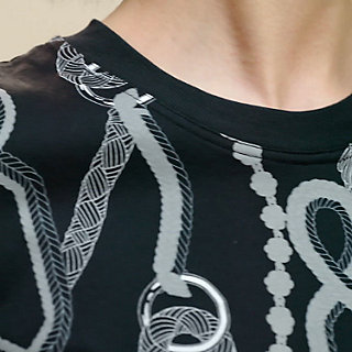 Tシャツ 《パルフロワ・リミックス》プリント - グレー | Hermès