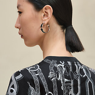 Tシャツ 《パルフロワ・リミックス》プリント - グレー | Hermès