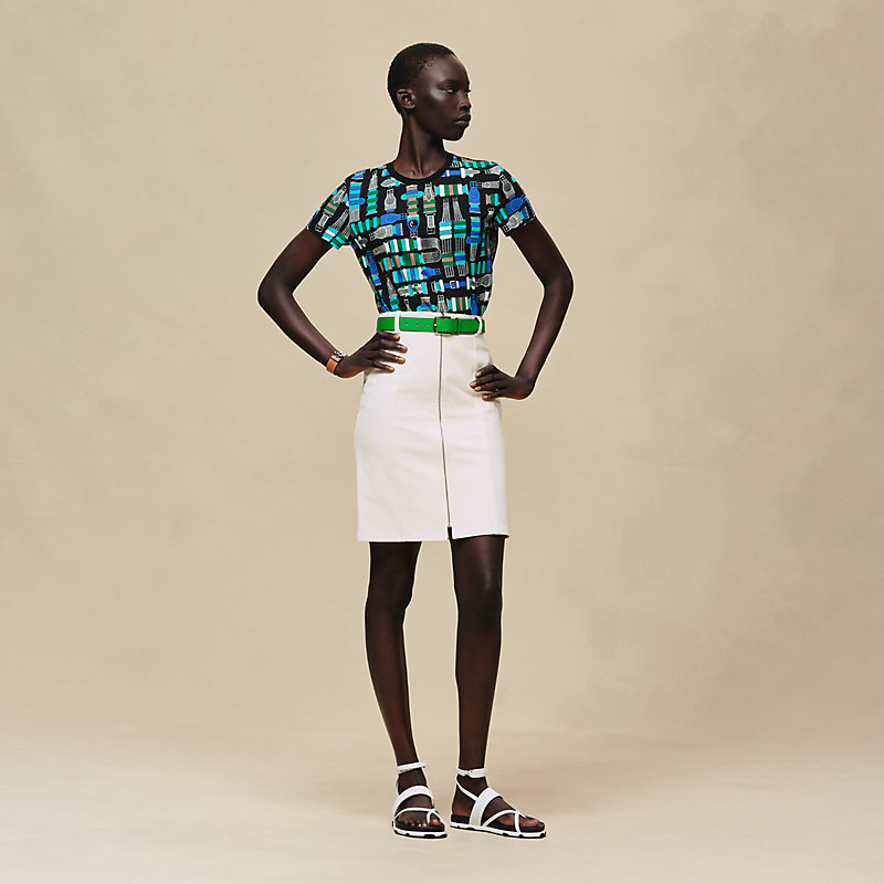 Tシャツ 《ブリッド・ア・ブロック》プリント | Hermès - エルメス